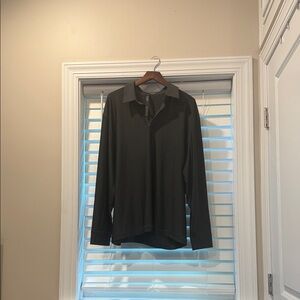 Lululemon Long Sleeve Charcoal Polo XXL